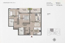 2 Beds 1172 Sq. Ft. Apartment in Nine One