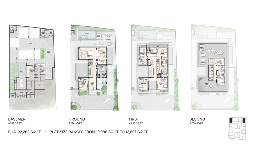 7 Beds 22262 Sq. Ft. Villa in Nineteen Riviera Lagoon