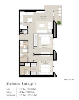 2 Beds 1073 Sq. Ft. Apartment in Nshama Alton