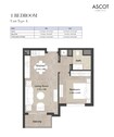 Nshama Ascot Residences 1 Bed Layout