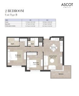 2 Beds 953 Sq. Ft. Apartment in Nshama Ascot Residences