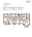Nshama Ascot Residences 3 Beds Layout