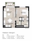 Nshama Augusta 1 Bed Layout