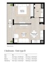 Nshama Berkshire Park 1 Bed Layout