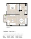 Nshama Berkshire Park 1 Bed Layout