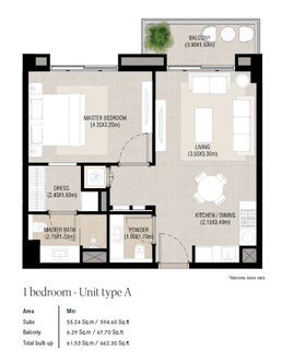 1 Bed 662 Sq. Ft. Apartment in Nshama Camden