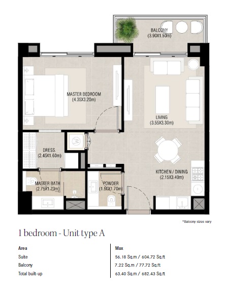1 Bed 682 Sq. Ft. Apartment in Nshama Camden