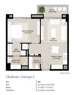 1 Bed 682 Sq. Ft. Apartment in Nshama Camden