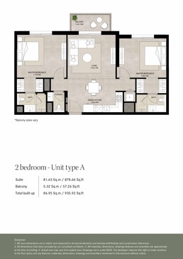 2 Beds 936 Sq. Ft. Apartment in Nshama Ellison