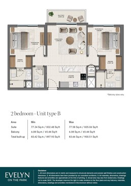 2 Beds 897 Sq. Ft. Apartment in Nshama Evelyn On The Park