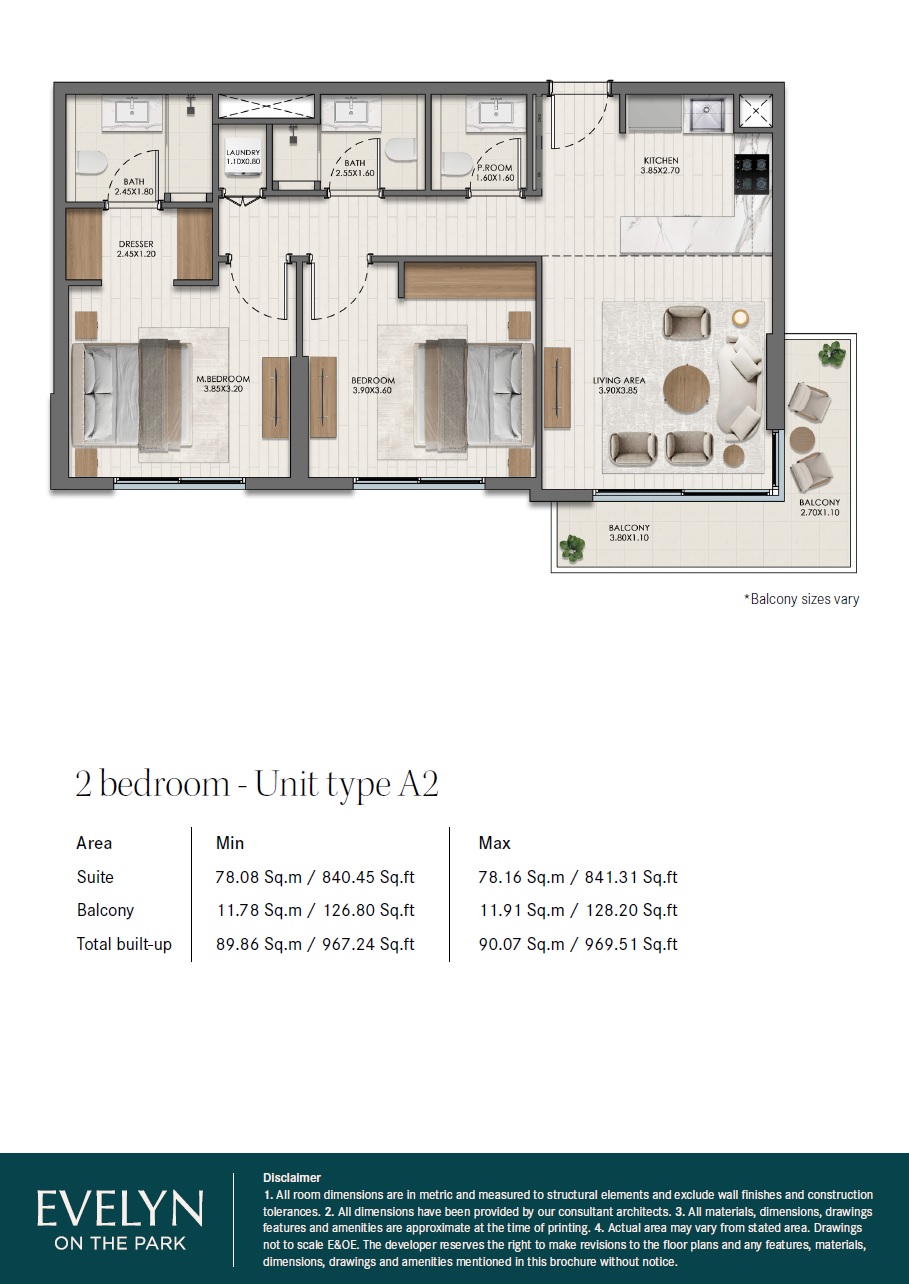 2 Beds 969 Sq. Ft. Apartment in Nshama Evelyn On The Park