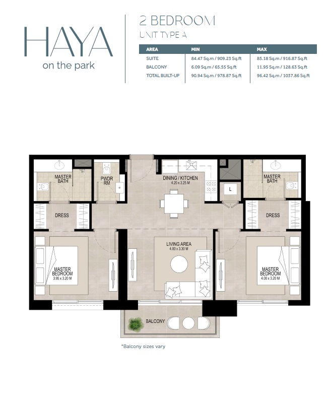 Nshama Haya 2 Beds Layout