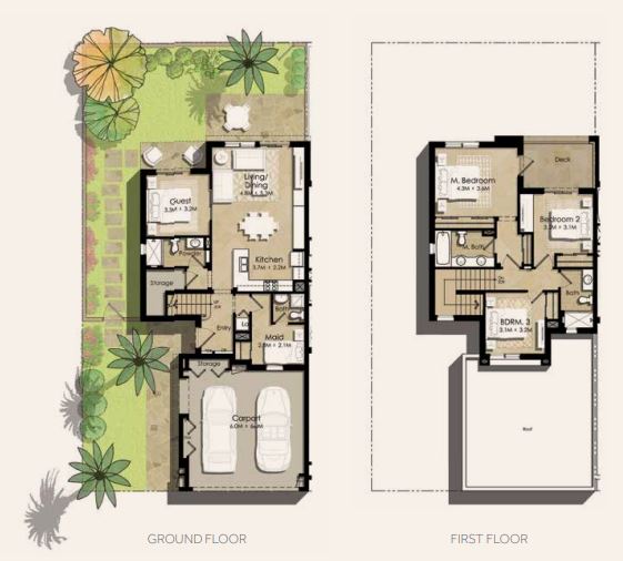 Nshama Hayat Townhouses 4 Beds Layout