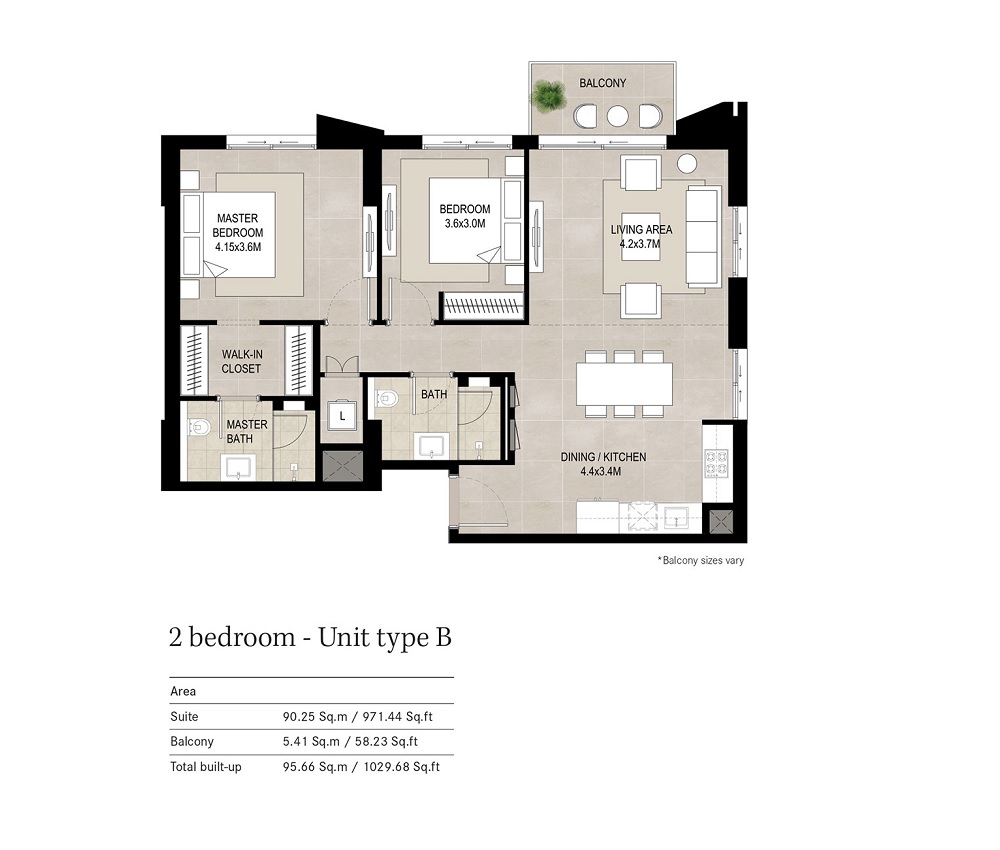 2 Beds 1030 Sq. Ft. Apartment in Nshama Hillcrest