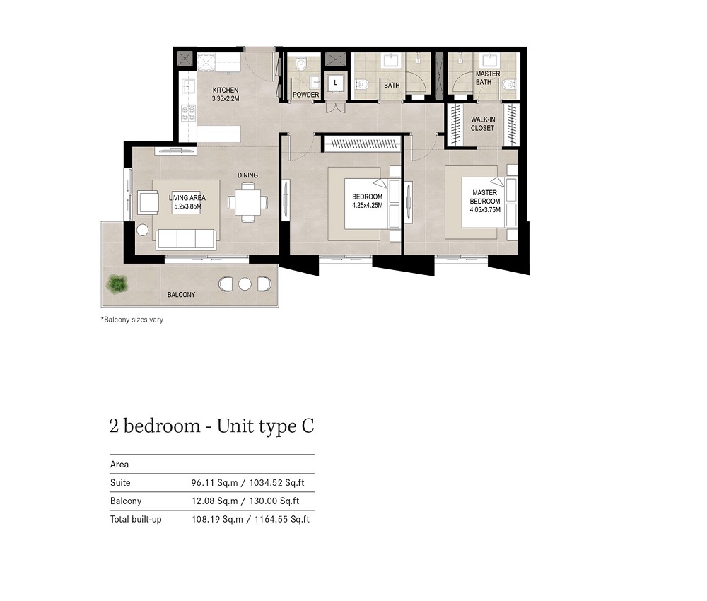 2 Beds 1165 Sq. Ft. Apartment in Nshama Hillcrest