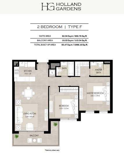 2 Beds 1006 Sq. Ft. Apartment in Nshama Holland Gardens Apartments