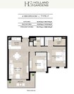 Nshama Holland Gardens Apartments 2 Beds Layout