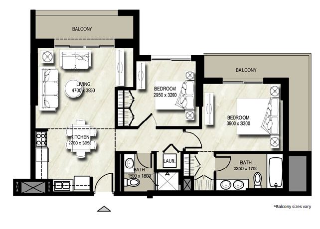 Nshama Jenna 2 2 Beds Layout
