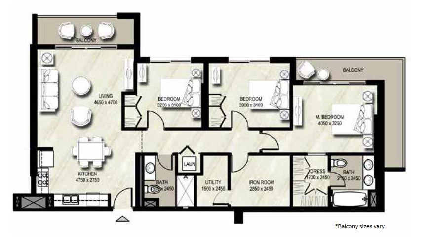 Nshama Jenna 2 3 Beds Layout