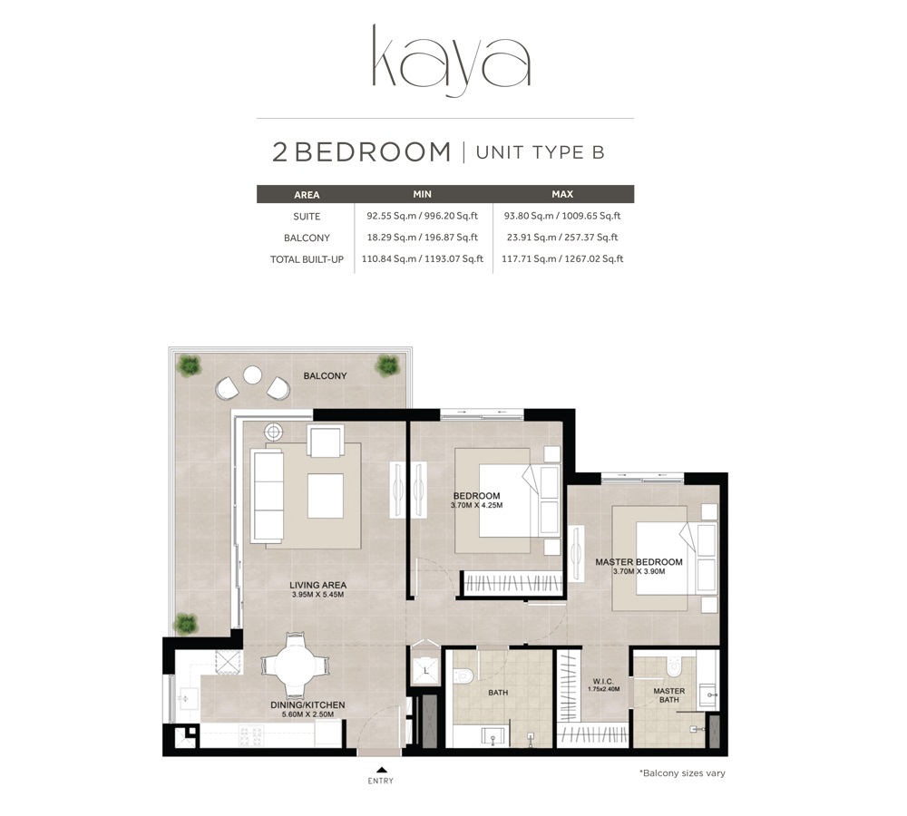 Nshama Kaya 2 Beds Layout