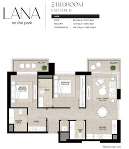 1 Bed 1100 Sq. Ft. Apartment in Nshama Lana