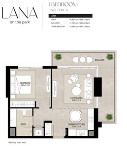1 Bed 797 Sq. Ft. Apartment in Nshama Lana
