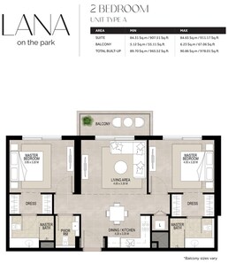 2 Beds 978 Sq. Ft. Apartment in Nshama Lana