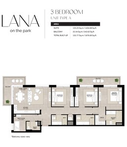 3 Beds 1677 Sq. Ft. Apartment in Nshama Lana