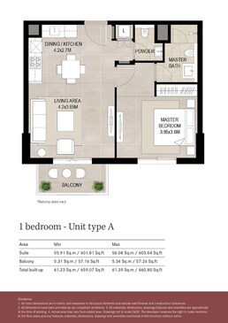 1 Bed 661 Sq. Ft. Apartment in Nshama Lexington