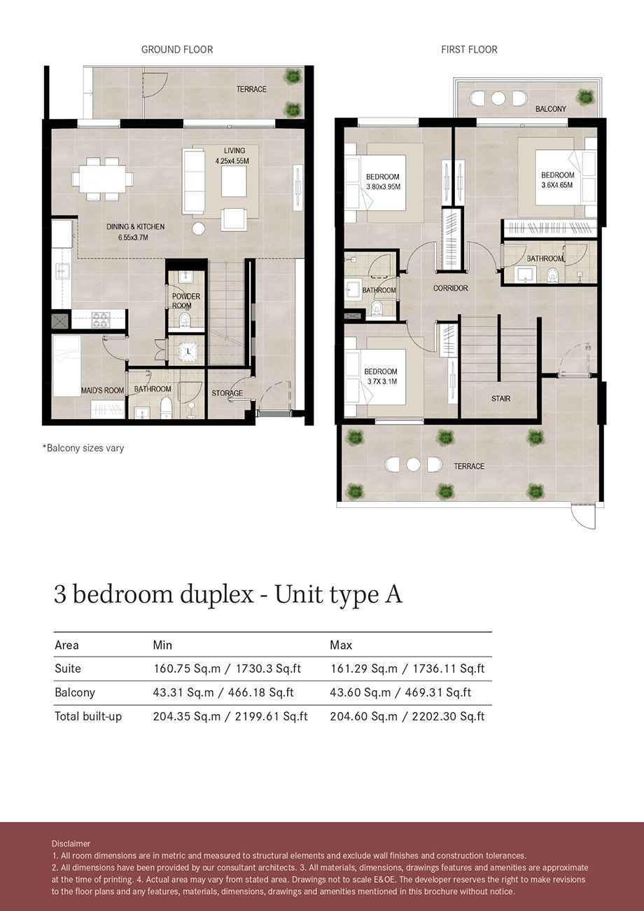 Nshama Lexington 3 Beds Layout