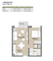 Nshama Liva Apartments 1 Bed Layout