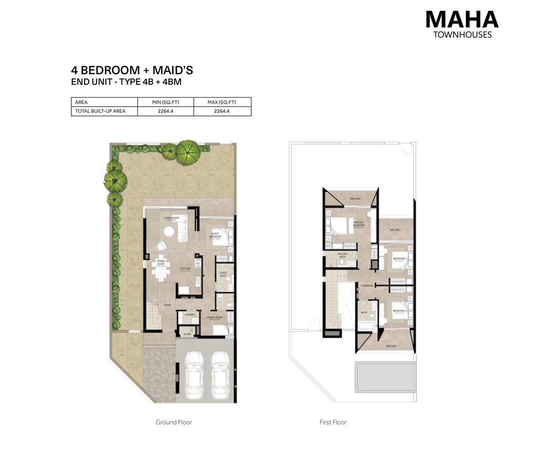 4 Beds 2264 Sq. Ft. Townhouse in Nshama Maha Townhouses