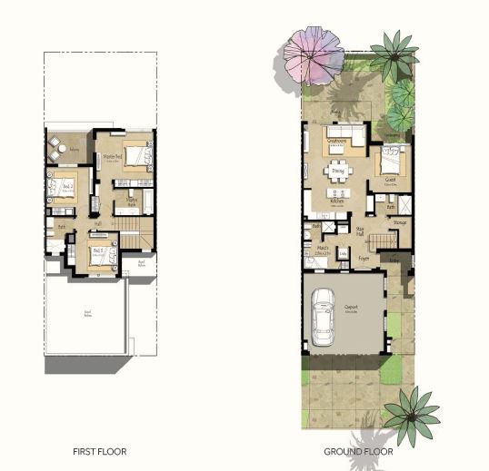 Nshama Noor Townhouses 4 Beds Layout
