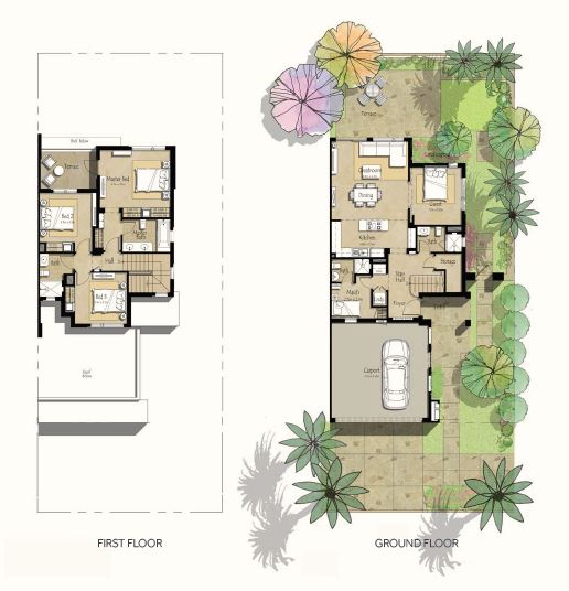 Nshama Noor Townhouses 4 Beds Layout