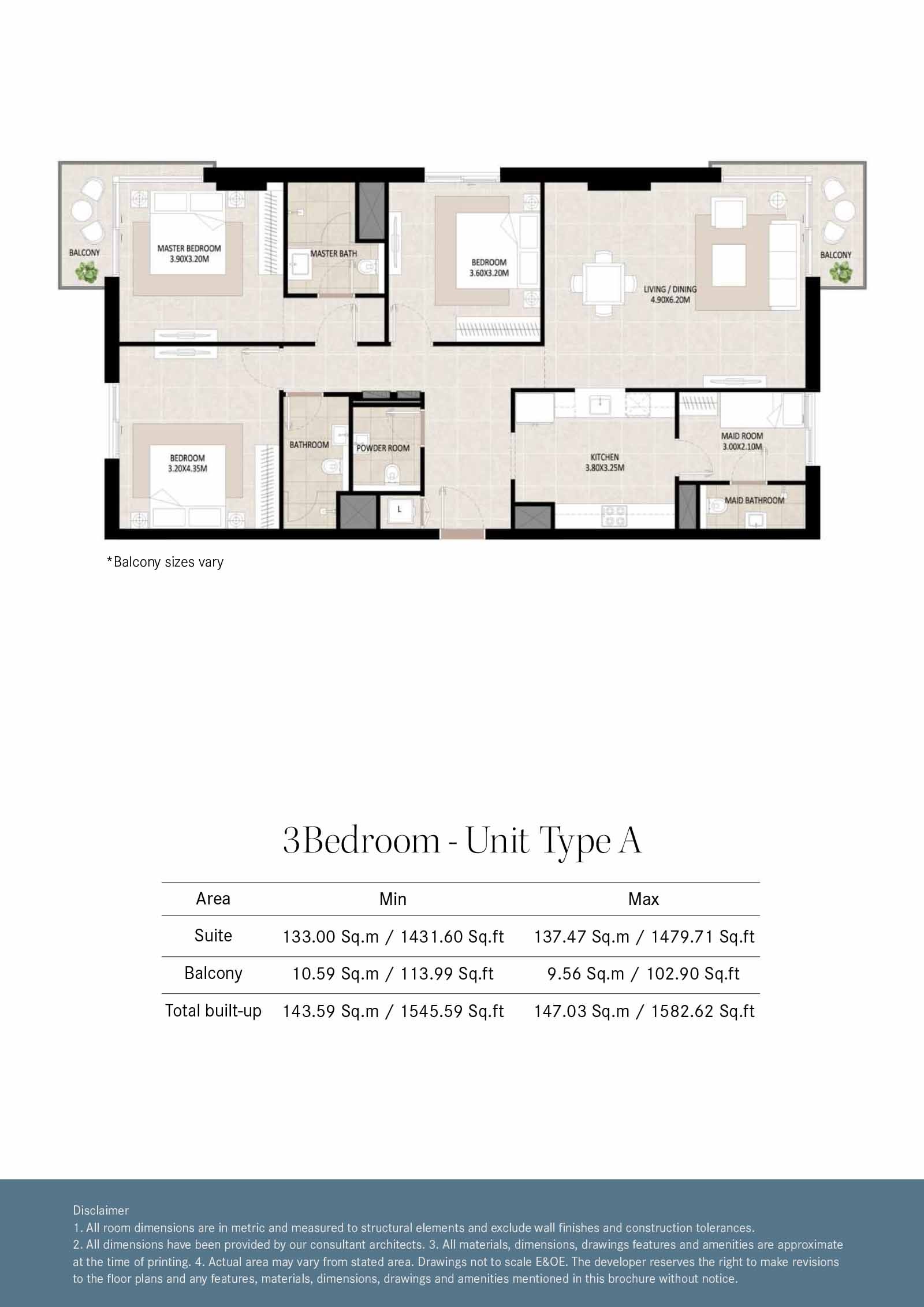 3 Beds 1583 Sq. Ft. Apartment in Nshama Odessa