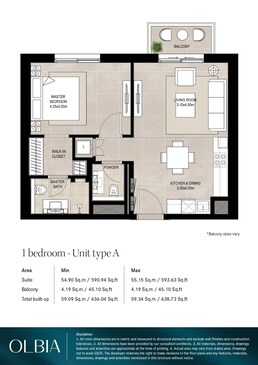 1 Bed 638 Sq. Ft. Apartment in Nshama Olbia