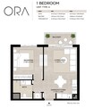 Nshama Ora 1 Bed Layout