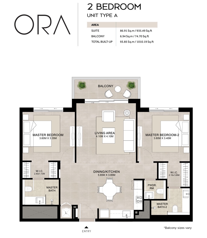 2 Beds 1010 Sq. Ft. Apartment in Nshama Ora