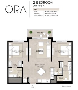 2 Beds 1010 Sq. Ft. Apartment in Nshama Ora