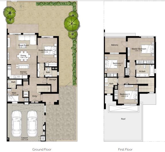 Nshama Reem Townhouse 4 Beds Layout