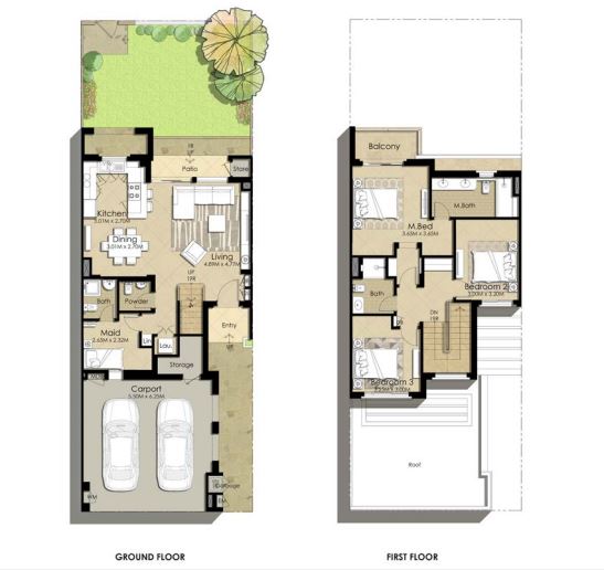 Nshama Sama Townhouse 3 Beds Layout