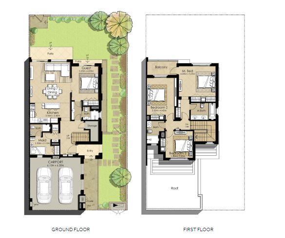 Nshama Naseem Townhouses 4 Beds Layout