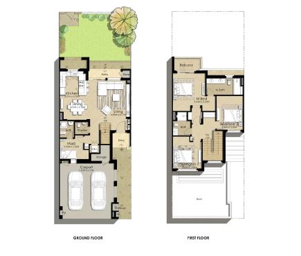 Nshama Town Square SAMA 3 Beds Layout