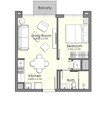 Nshama Town Square UAN 1 Bed Layout