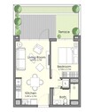 Nshama Town Square UAN 1 Bed Layout
