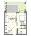 Nshama Town Square UAN 1 Bed Layout
