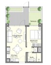 Nshama Town Square UAN 1 Bed Layout