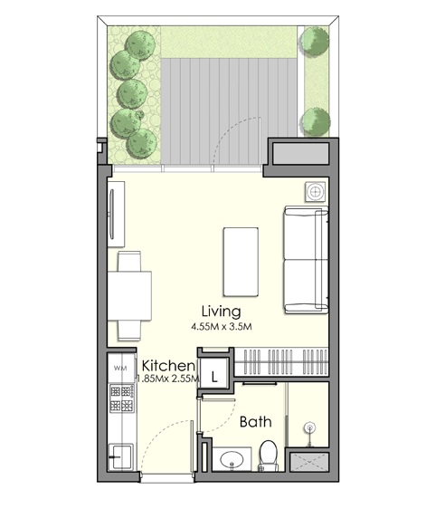 Nshama Town Square UAN Studio Layout