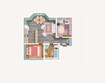 Nyx Xenia Residence 1 Bed Layout
