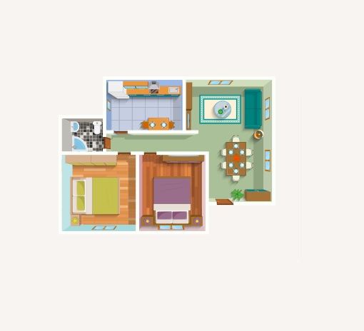 2 Beds 1250 Sq. Ft. Apartment in Nyx Xenia Residence